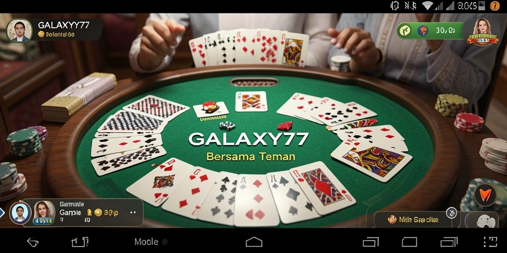 Tampilan dalam game <strong>GALAXY77</strong> dengan pemain yang intens berkompetisi.