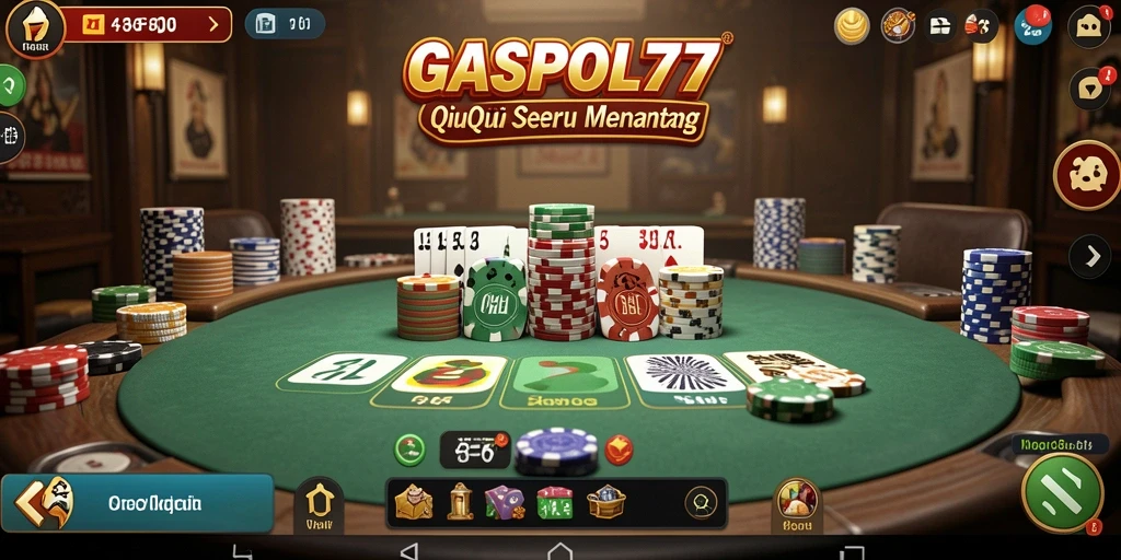 Screenshot menunjukkan gameplay QiuQiu yang seru.