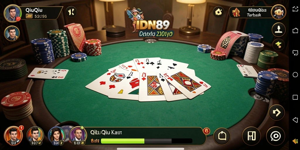 Tampilan gameplay IDN89 yang mengasyikkan saat bermain QiuQiu.