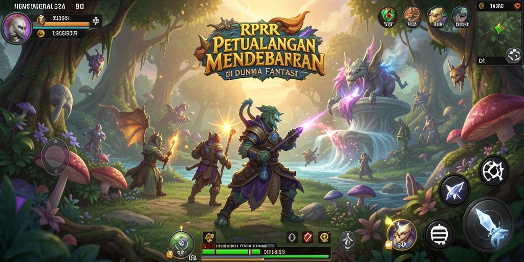 Tampilan gameplay RPRR yang penuh aksi dan petualangan seru.