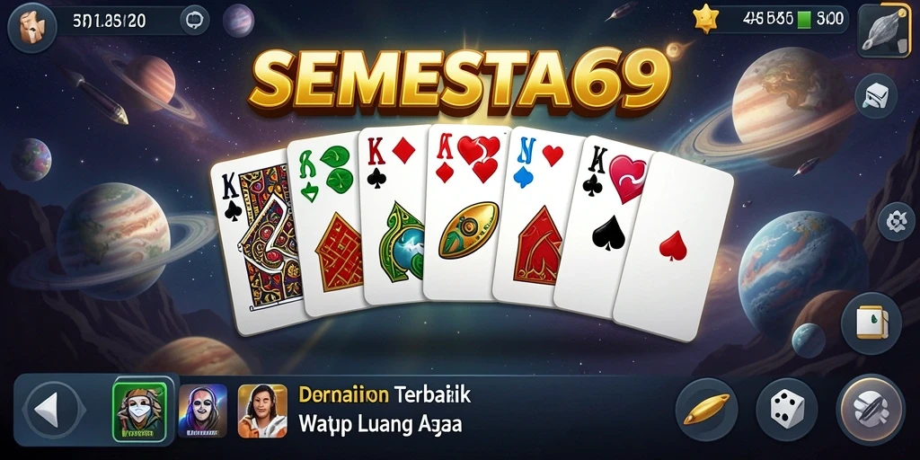 Tampilan menakjubkan gameplay SEMESTA69 domino.