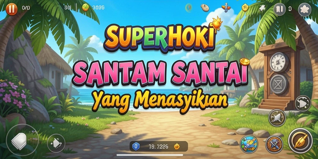 Gameplay SUPERHOKI yang mengasyikkan dan penuh warna.