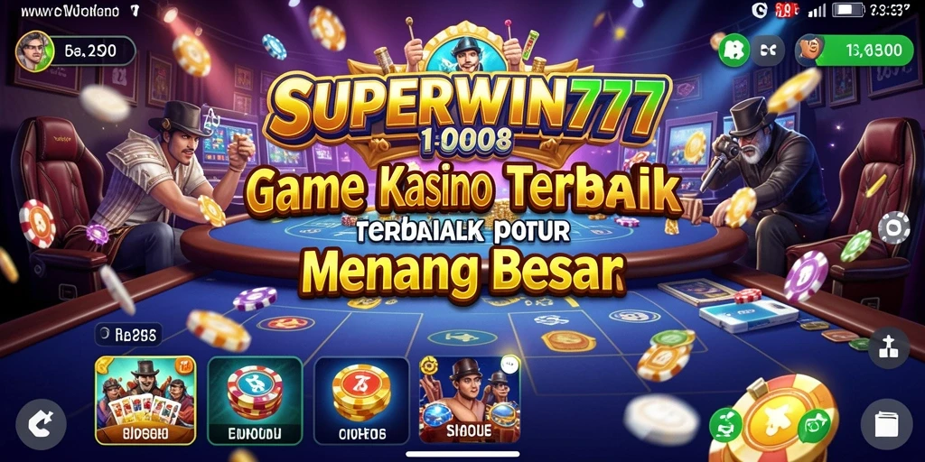 Tampilan menarik dari gameplay Kasino SUPERWIN777 yang memikat perhatian.