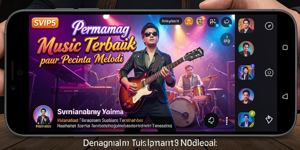 Screenshot gameplay SVIP5 menunjukkan keseruan permainan musik.