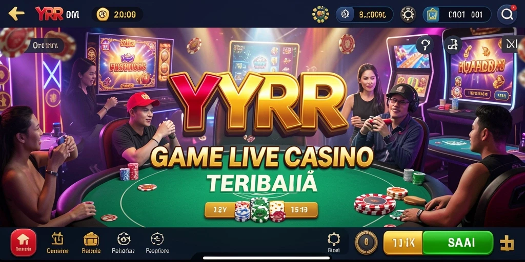 Tangkapan layar gameplay Live Casino yang memukau di YYRR.